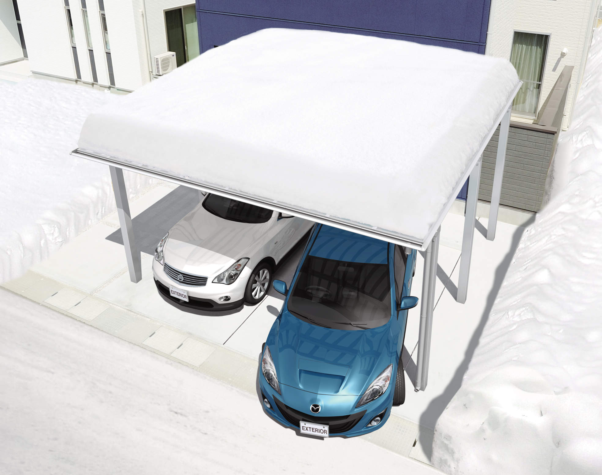 CSS Japanese aluminum carport, image 2 of 15