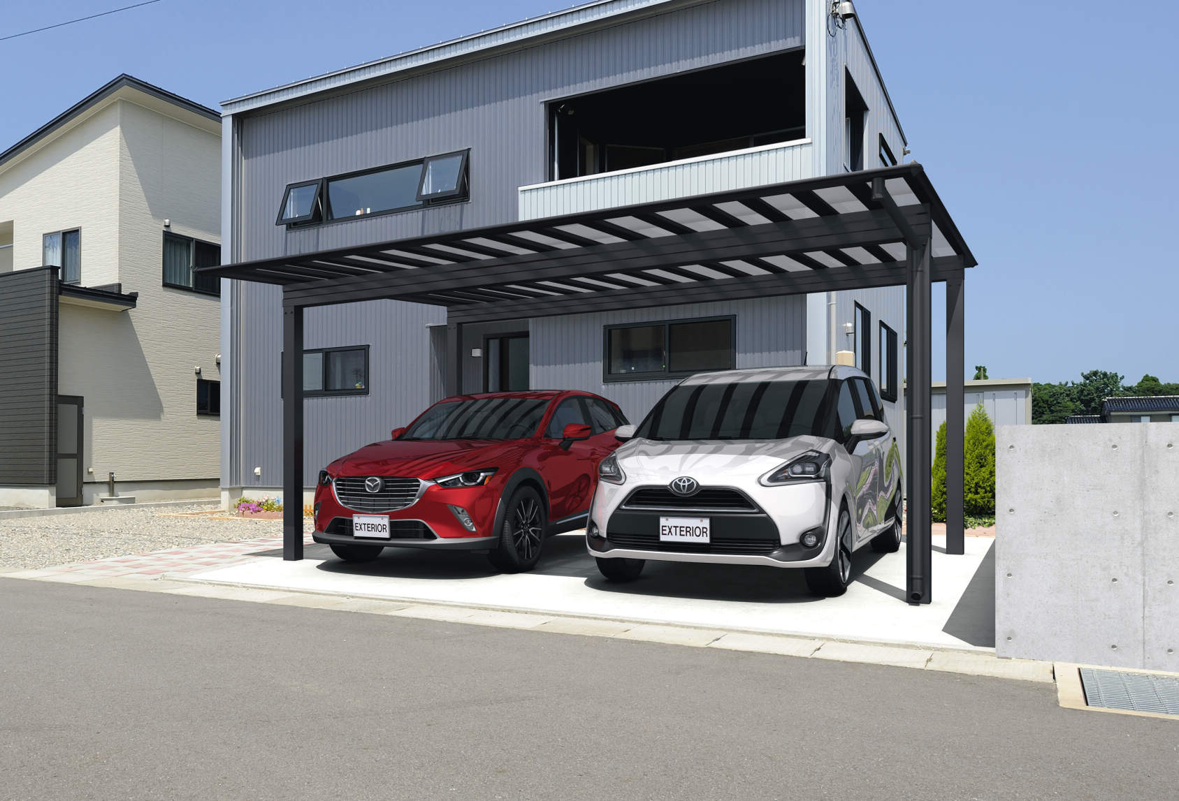 CSS Japanese aluminum carport, image 5 of 15