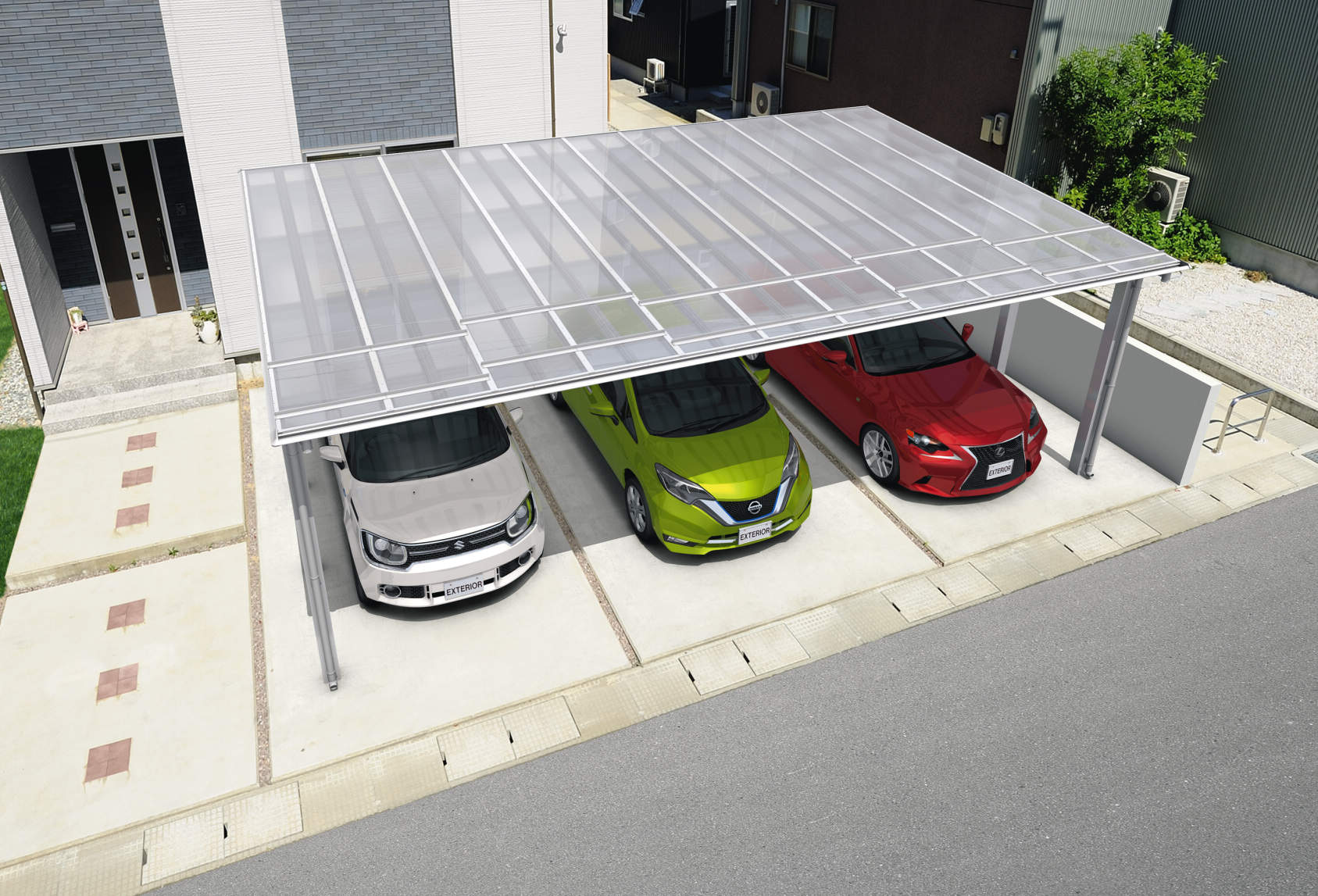 CSS Japanese aluminum carport, image 7 of 15