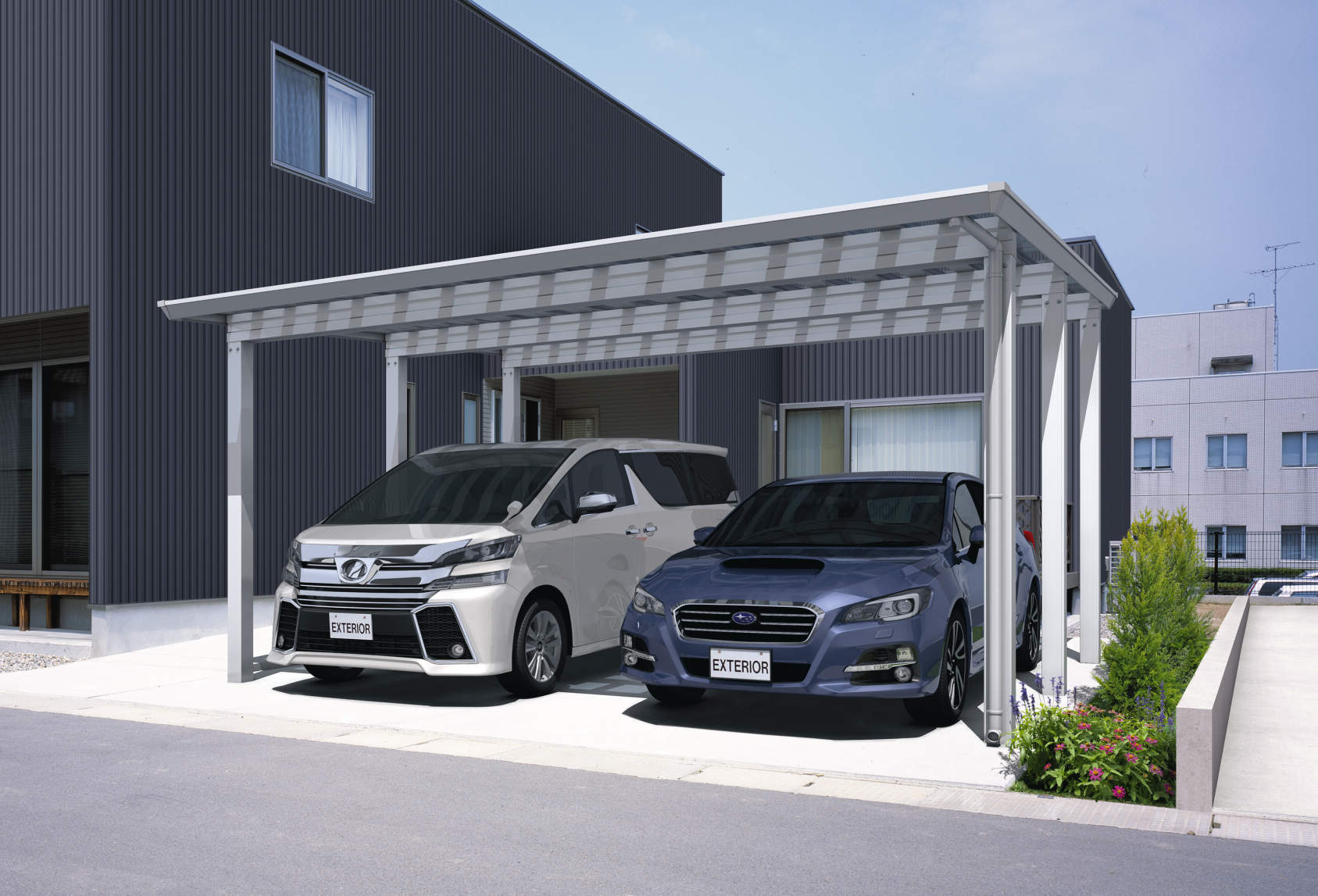 CSS Japanese aluminum carport, image 8 of 15