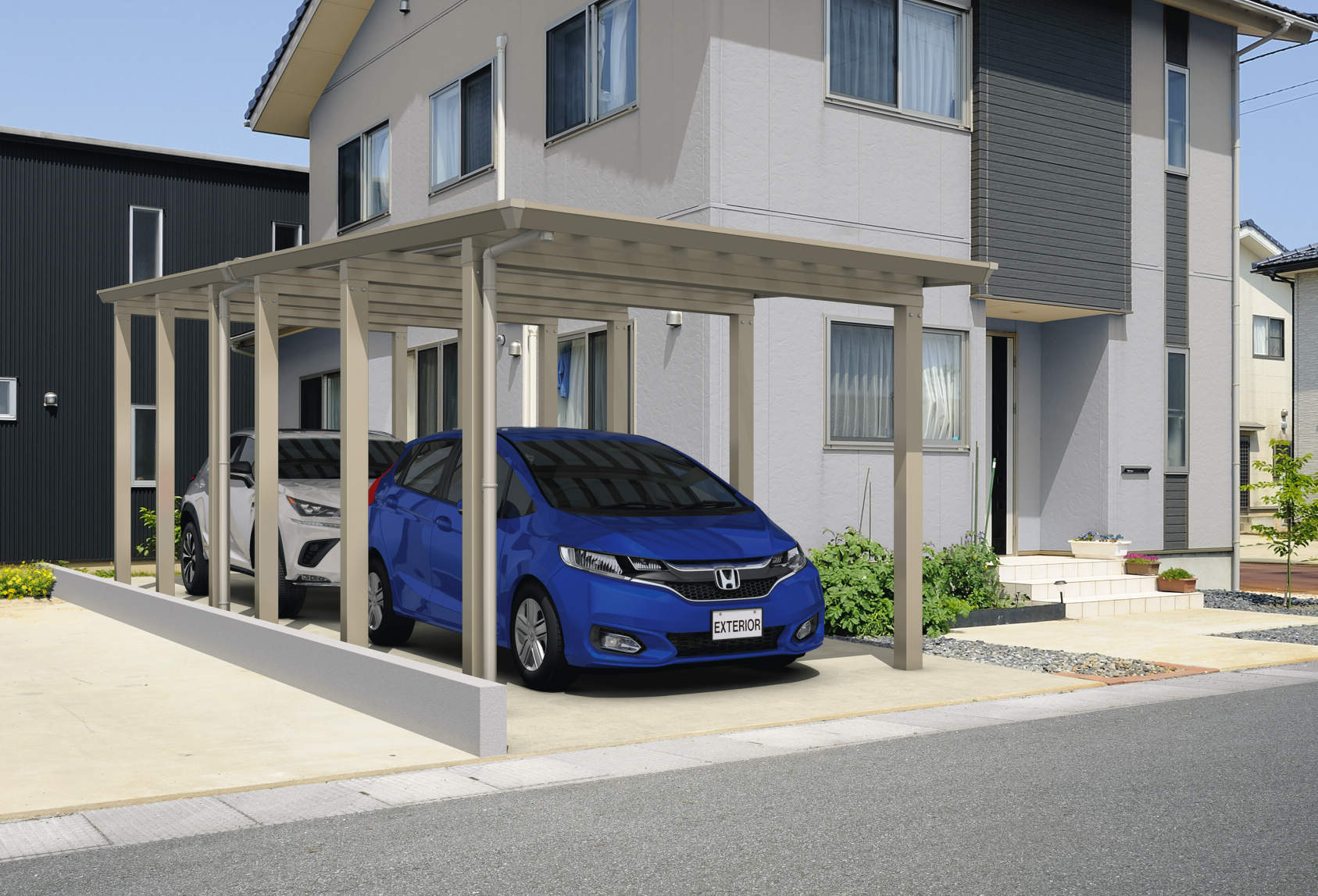 CSS Japanese aluminum carport, image 9 of 15