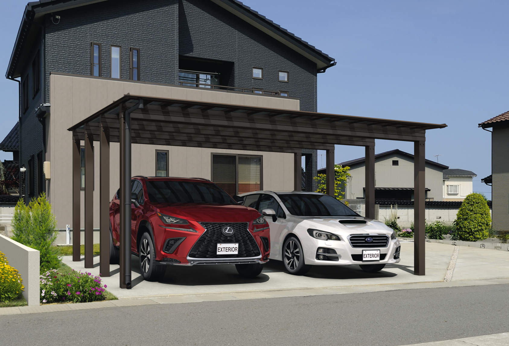 CSS Japanese aluminum carport, image 1 of 15