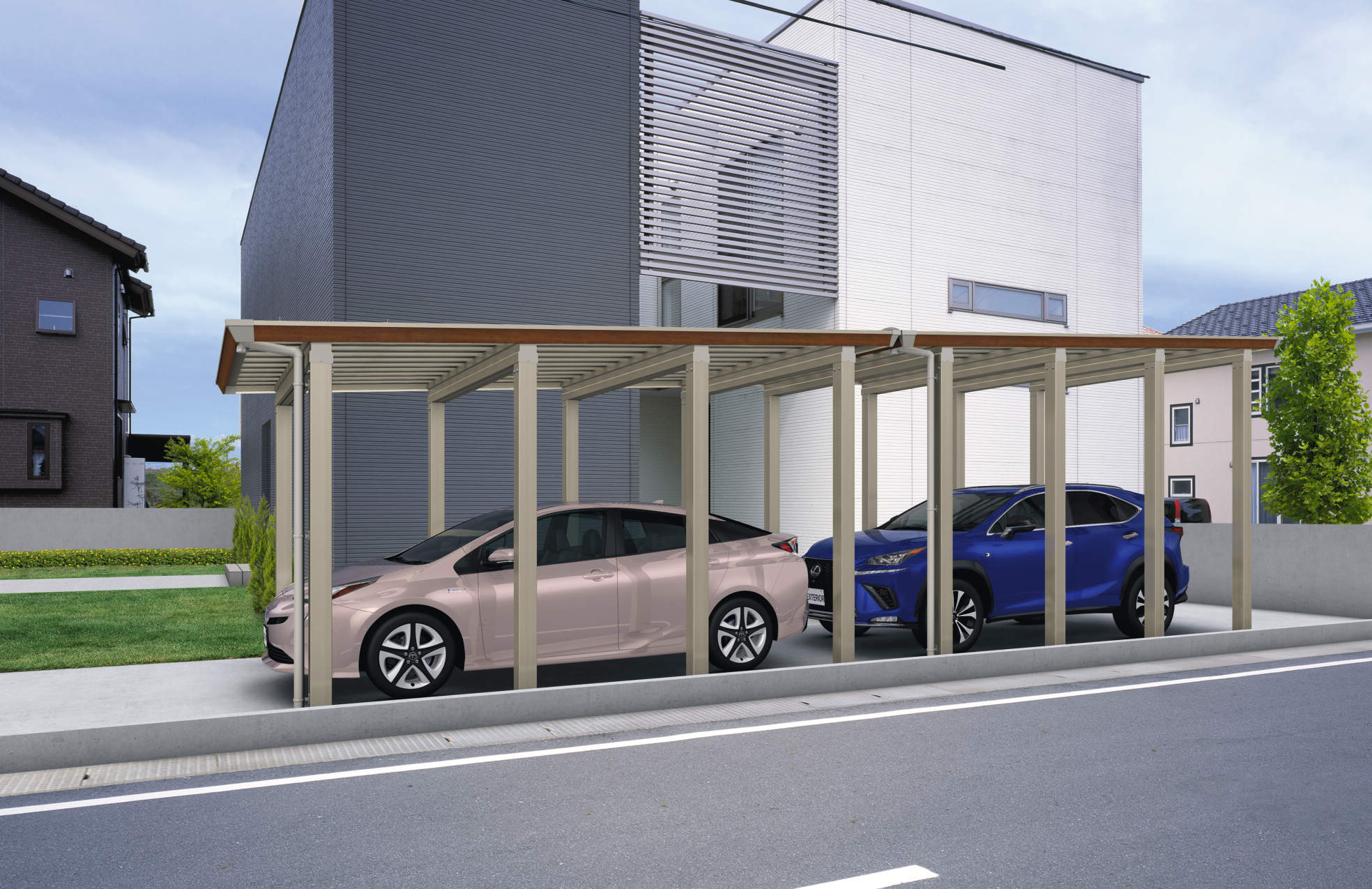 CSS Japanese aluminum carport, image 10 of 15