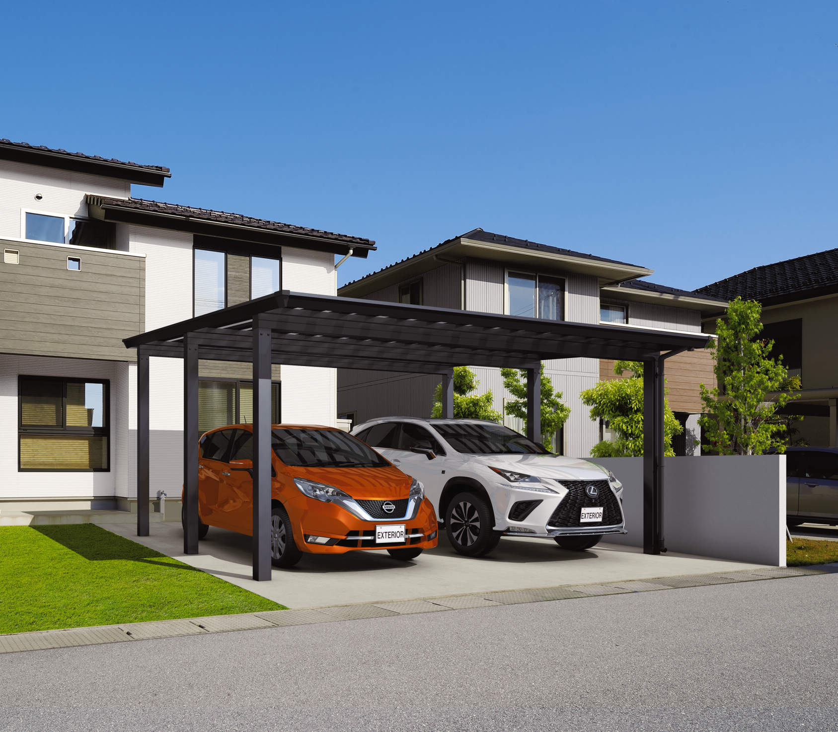 CSS Japanese aluminum carport, image 3 of 15