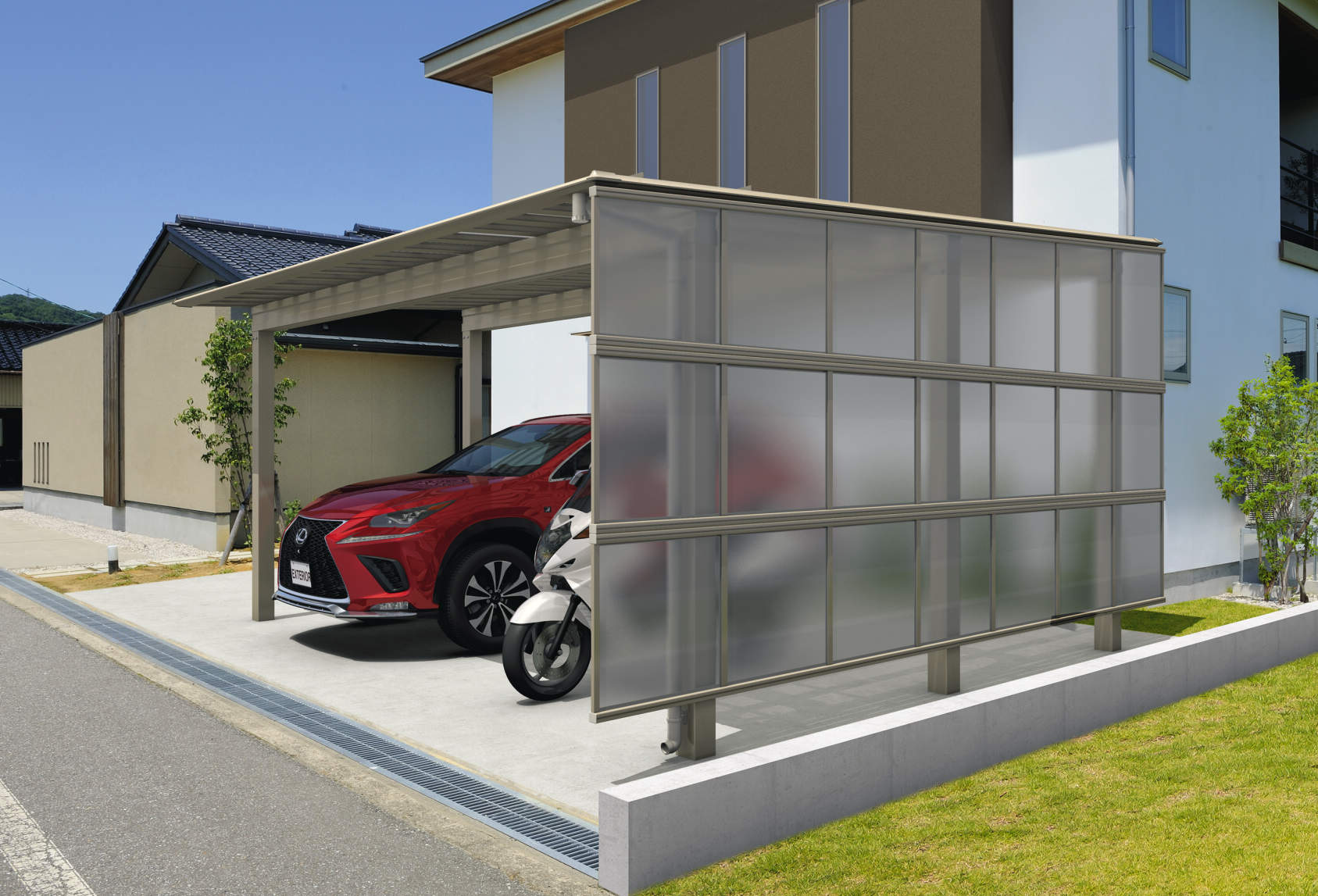 CSS Japanese aluminum carport, image 11 of 15