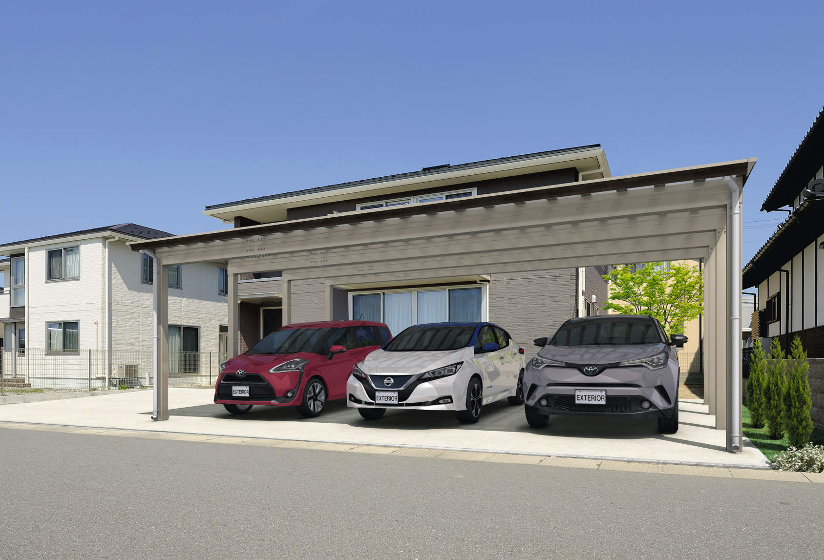 CSS Japanese aluminum carport, image 12 of 15