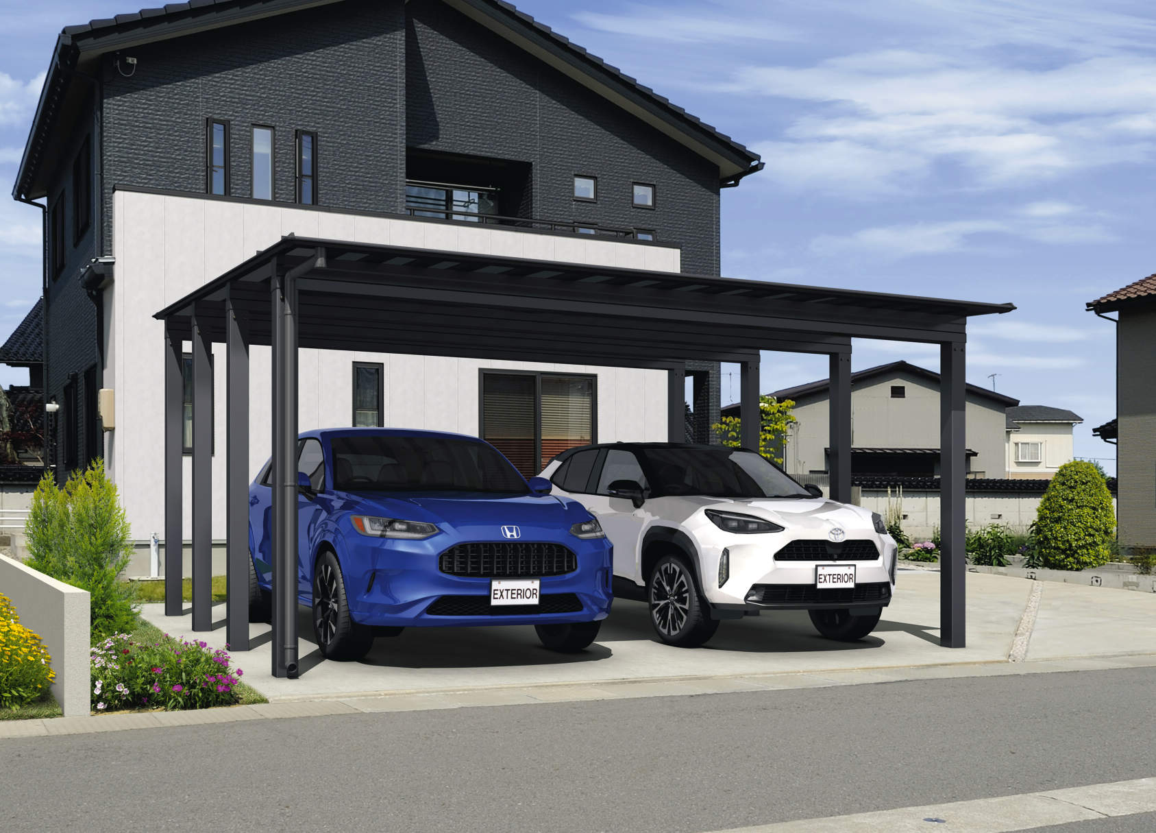 CSS Japanese aluminum carport, image 13 of 15