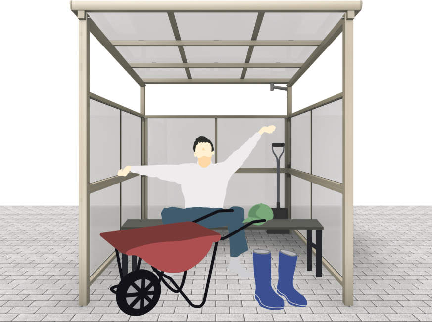 KLBS Japanese aluminum backyard structure, image 8 of 9