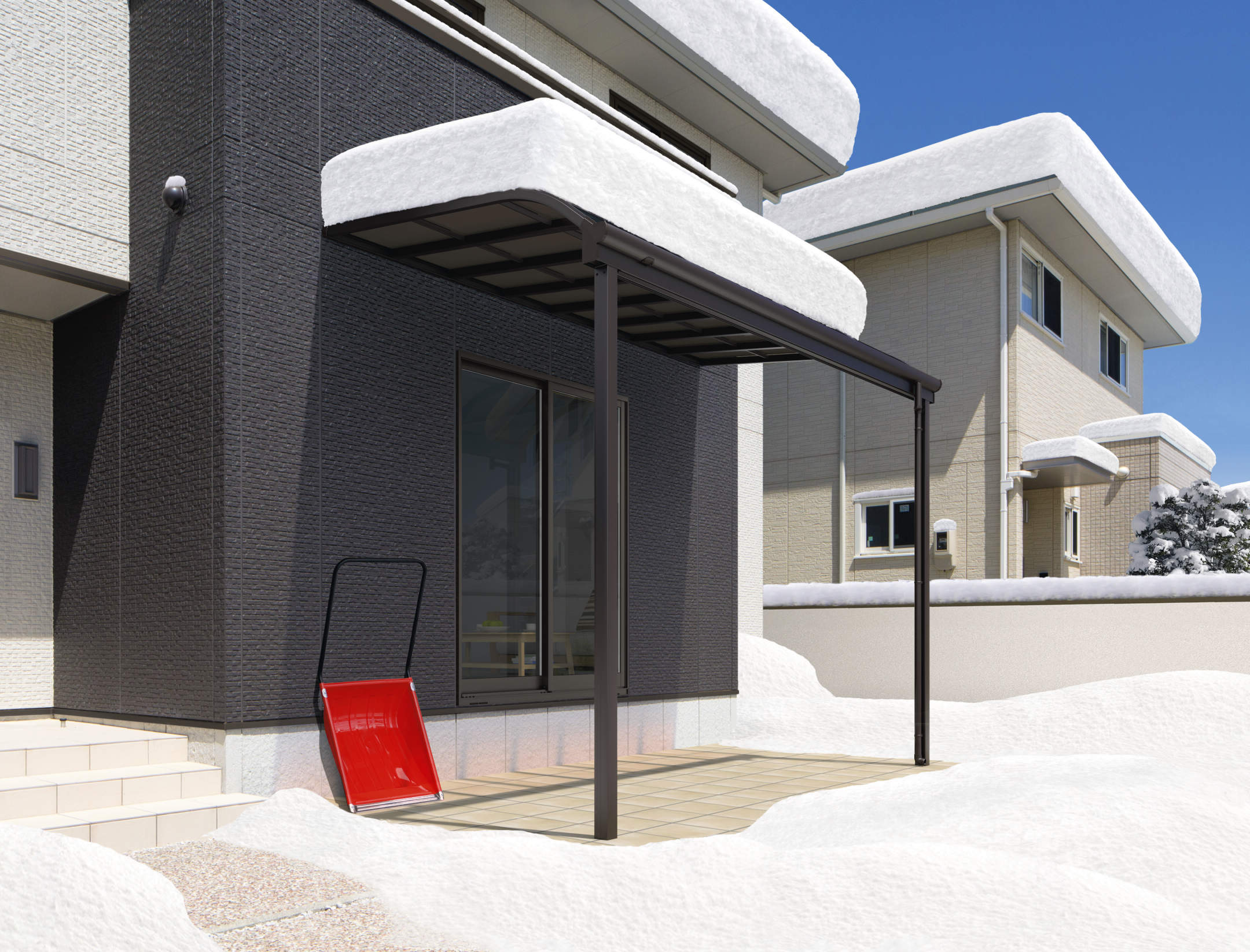 Revolu Japanese aluminum patio cover, image 1 of 7