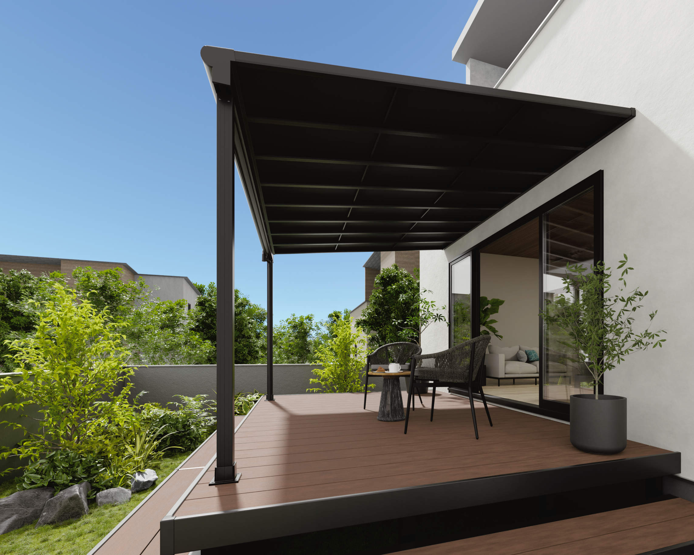 Revolu Japanese aluminum patio cover, image 5 of 7