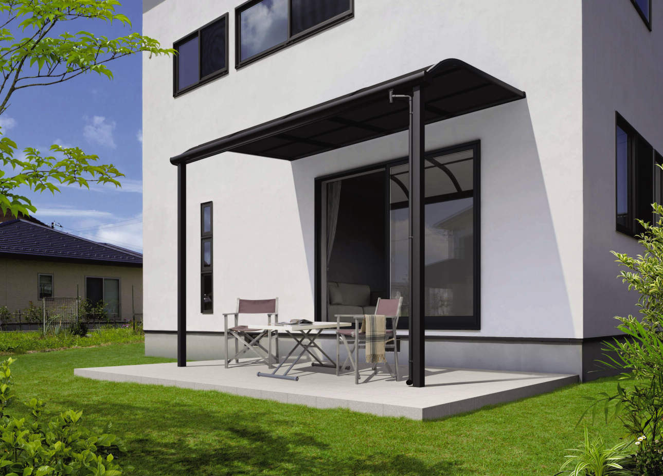 Revolu Japanese aluminum patio cover, image 7 of 7