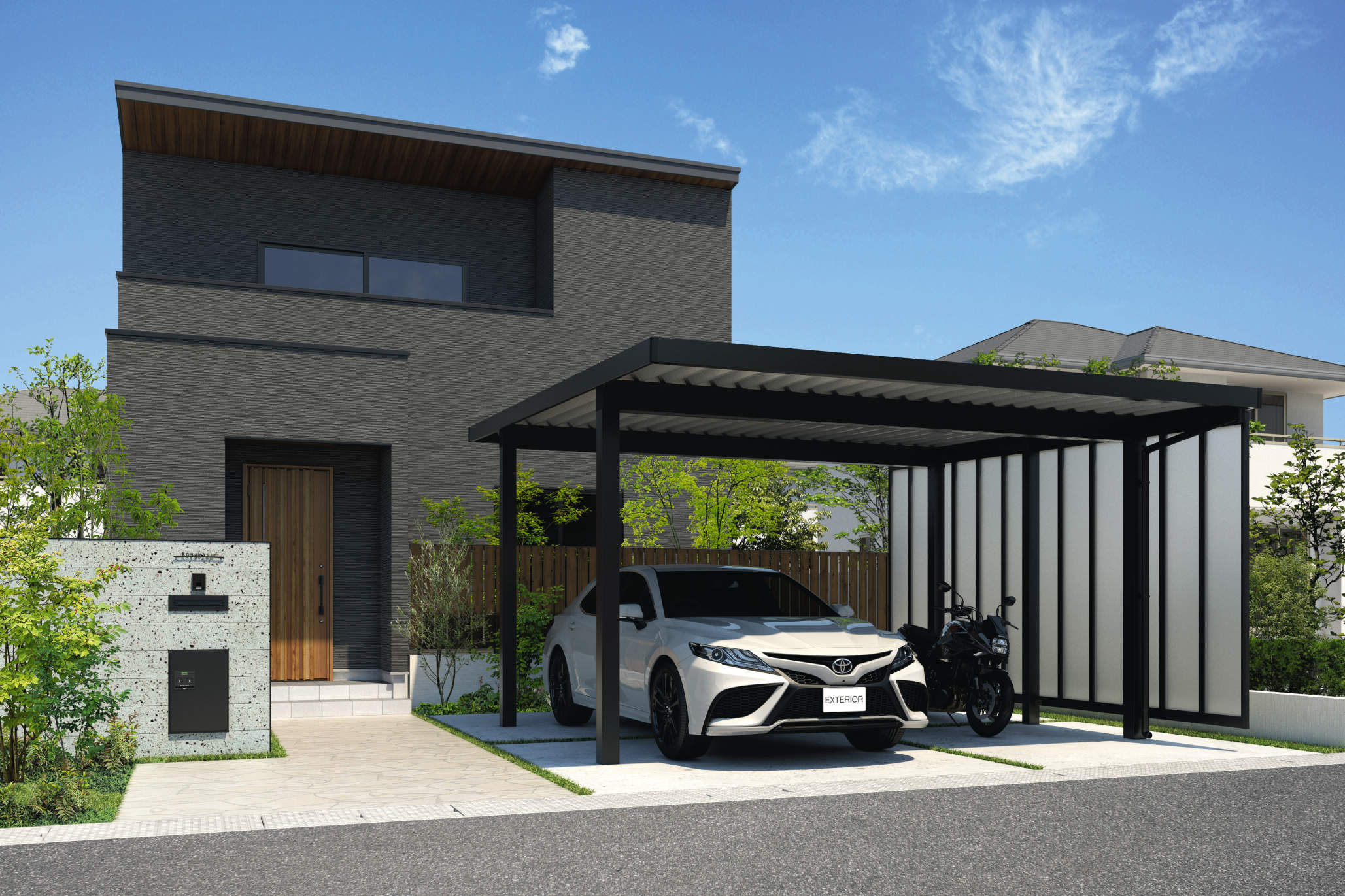 SCN Japanese aluminum carport, image 3 of 11